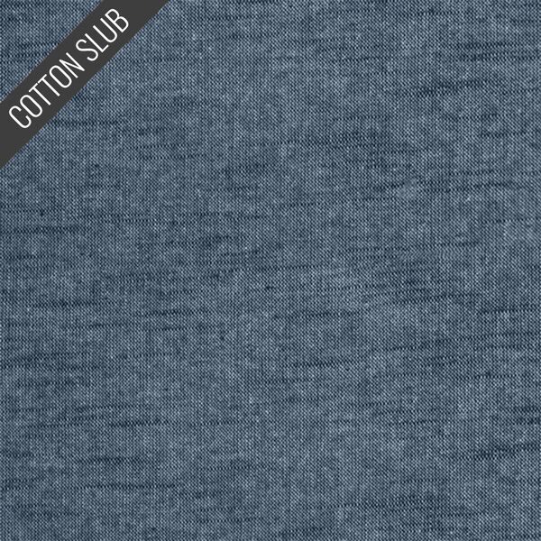 Cotton Slub in Iron Blue