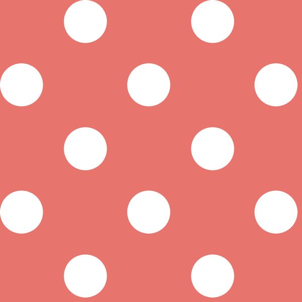 Jumbo Dot in Living Coral