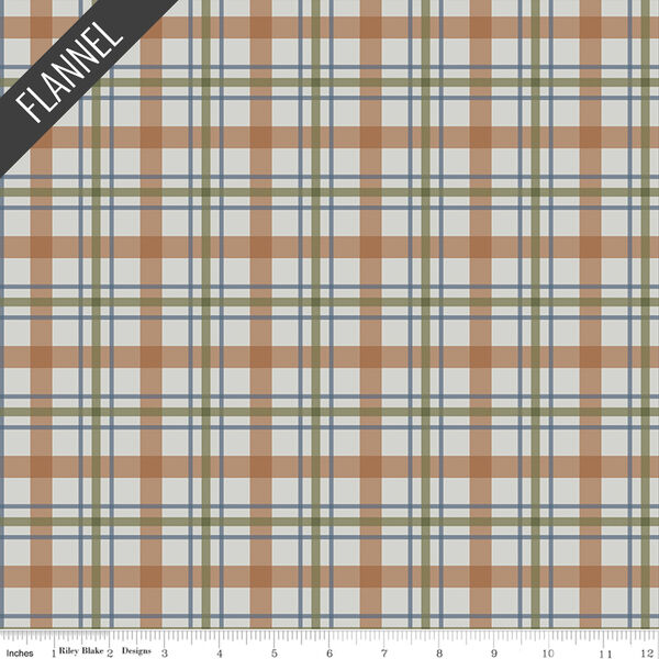 Cretaceous Plaid Flannel in Gray