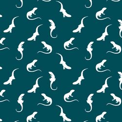 Iguana Silhouette in Juniper