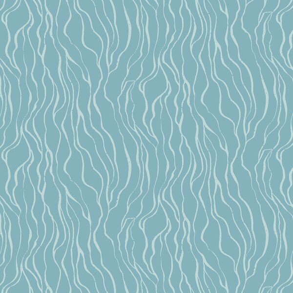 Mushroom Folds in Aqua