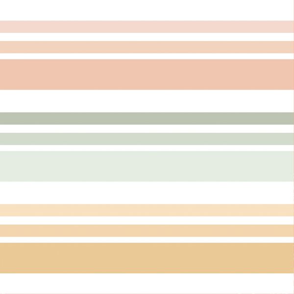 Large Springtime Stripe in Pastel