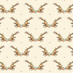 Small Meadow Horns in Ivory