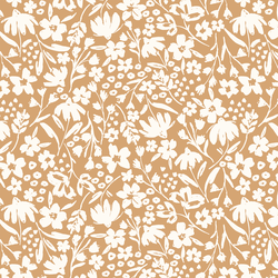 Spring Silhouette in Ivory on Clay
