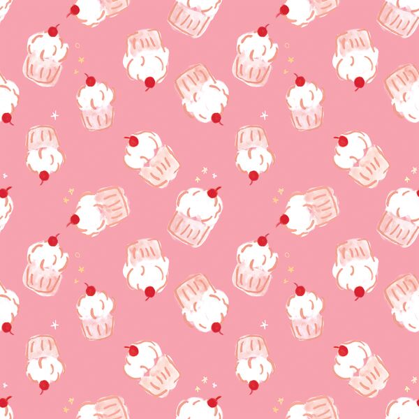 Cupcakes in Bubblegum Pink