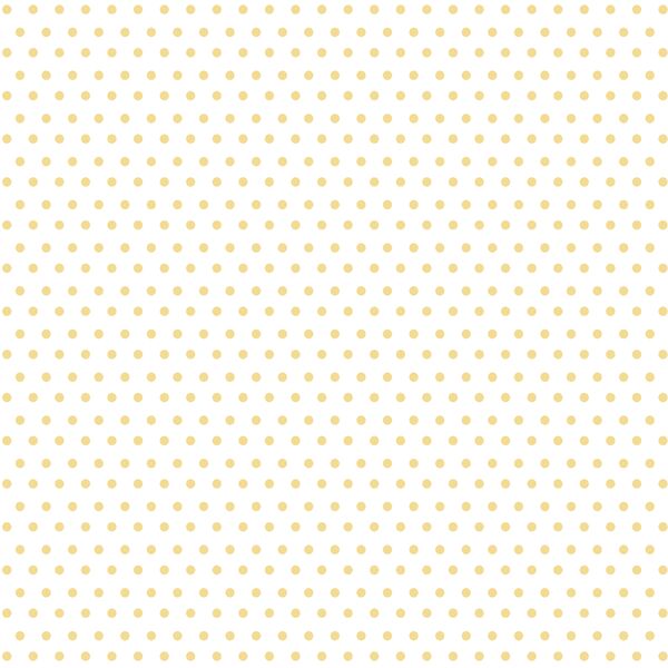 Winter Dot in Sunny Yellow on White