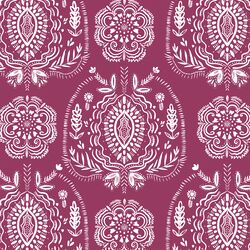 Medallions in Deep Rose