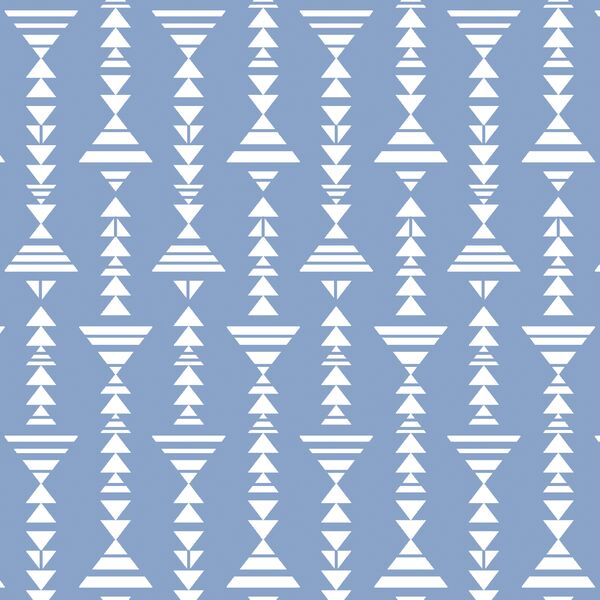 Little Tribal Stripe in Cornflower