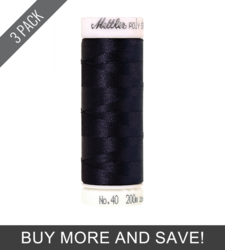 Midnight (3406-3344) - Poly Sheen - 220 Yards (3 Pack)