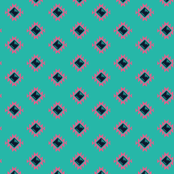 Aztec Diamond in Turquoise