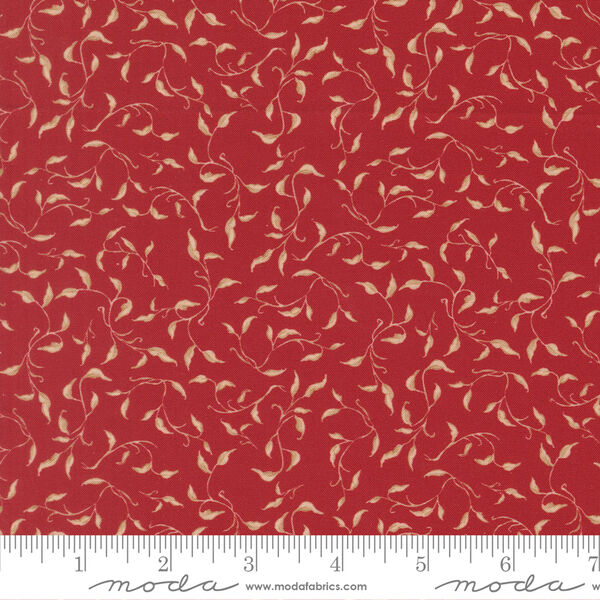 Golden Vines in Crimson