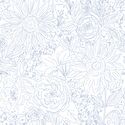 Paperie in Delphinium Blue on White