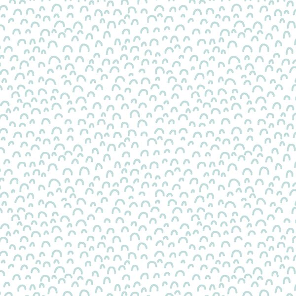 Doodle in Glacier Blue on White