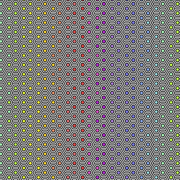 Hexy Rainbow in Ink