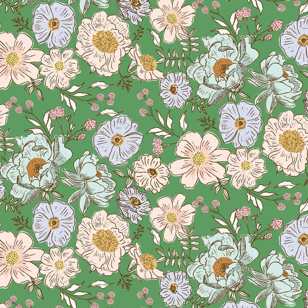 Little Awaken Floral in Clover