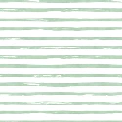 Watercolor Stripes in Spearmint