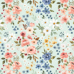 Blooming Travels in Airy Blue