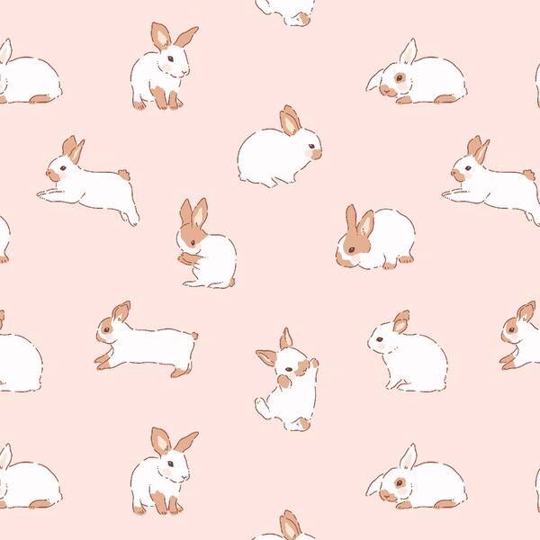 Cottontail in Blossom