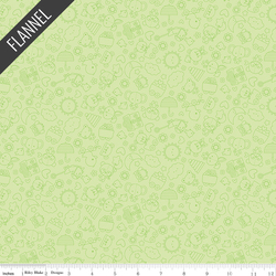 Bundle of Joy Tonal Flannel in Green