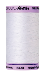White (9104-2000) - Silk Finish Cotton 50wt - 547 Yards