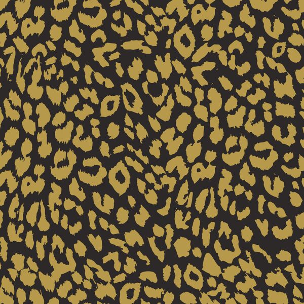 Leopard in Gold Glow on Autumn Brown