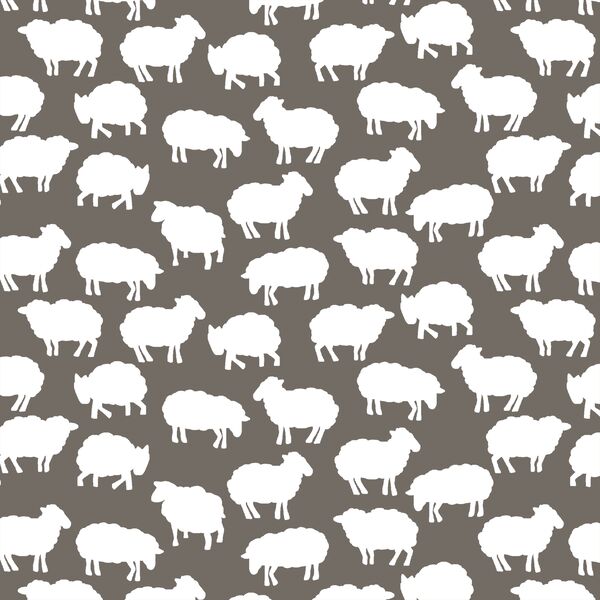 Sheep Silhouette in Stone