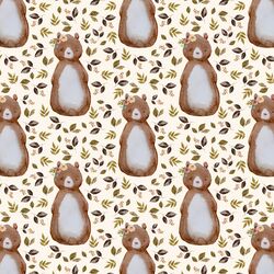Small Autumn Bear in Soft Ivory