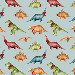 Dinos in Icy Blue