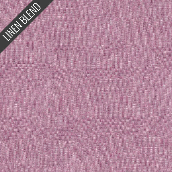 Yarn Dyed Linen Blend in Plum