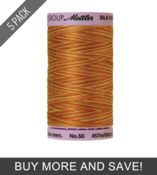 Lions Mane (9085-9856) - Silk Finish Cotton Multi 50wt - 500 Yards (5 Pack)