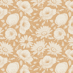 Floral Silhouette in Tawny