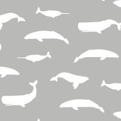 Whale Silhouette in Pebble