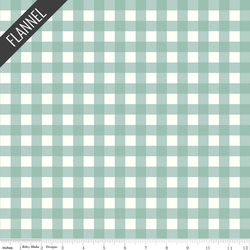 Gingham Flannel in Powder