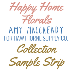 Happy Home Florals Sample Strip