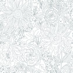 Paperie in Dusk Blue on White