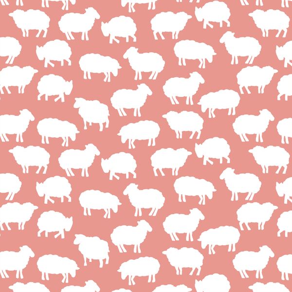Sheep Silhouette in Tulip