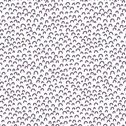 Doodle in Aubergine on White