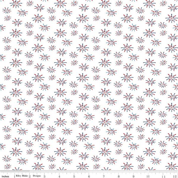 Fireworks in White