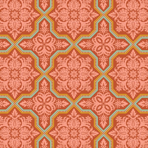 Tile Flourish in Cinnamon