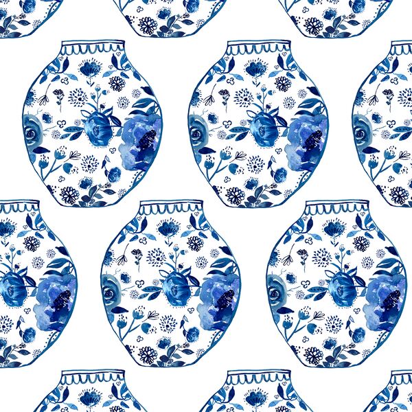 Porcelain in Cobalt