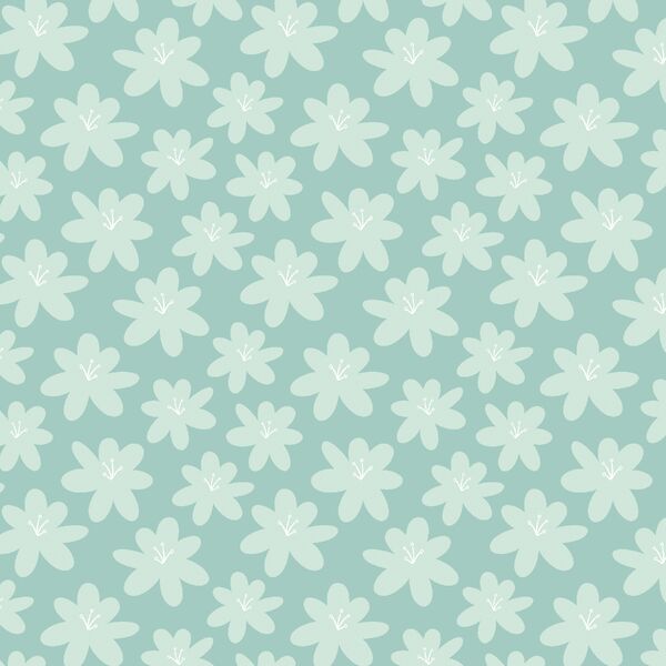 Ocean Floral in Mermaid