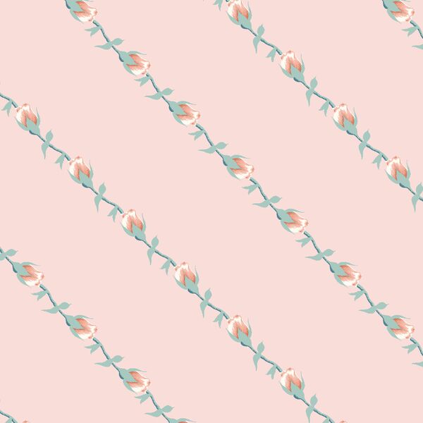 Rose Stripe in Soft Petal