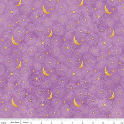 Stars and Moon in Purple