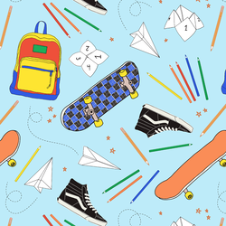 Back to School Things in Sky Blue