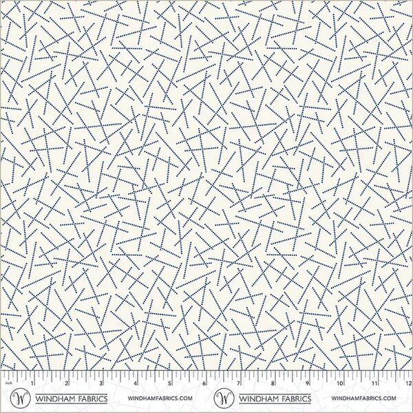 Dancing Dashes in Ivory