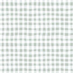 Organic Gingham in Meadow Green