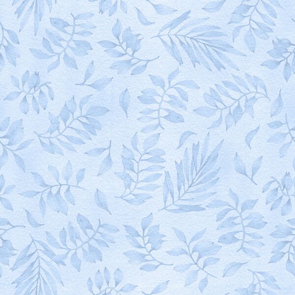 Tonal Leaves in Blue