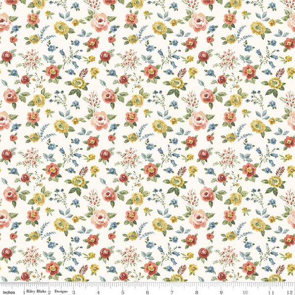 Flower Toss in Cream
