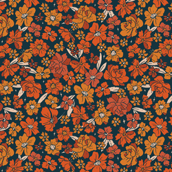 October Blooms in Evening