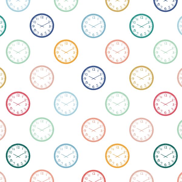 Clocks in White